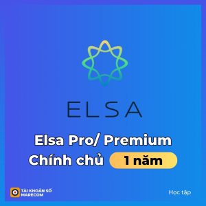 Nâng cấp chính chủ tài khoản Elsa Speaking Premium - 1 năm